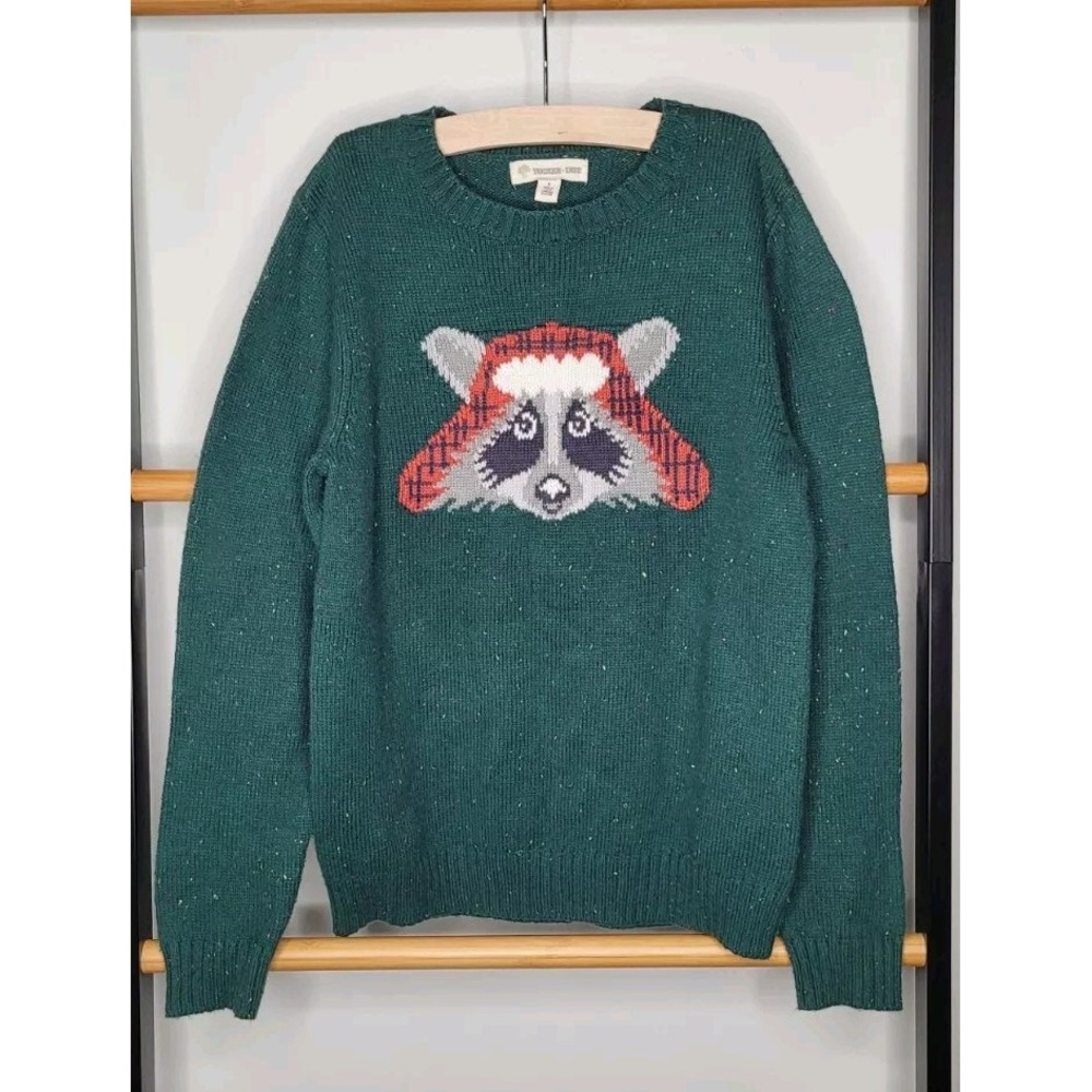 Tucker + Tate Racoon Sweater green sz  6‎ - Picture 2 of 6